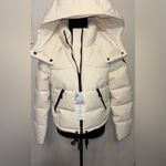 Roxy $160 NWOT Ellie Short Crop Puffer Jacket Buttercream L Photo 4