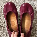 Tieks 6 Burgundy Red Leather Ballet Flats Photo 5