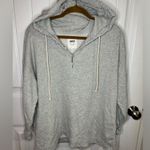 Aerie 1/4 Button Gray Hoodie Photo 1