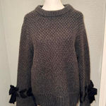 Club Monaco Club Mónaco Dark Gray Sweater Bows Size Medium NWOT Photo 0