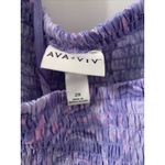 Ava & Viv  Women's Purple Swirl Puff Elbow Sleeve Mini Dress Size 2X Photo 2