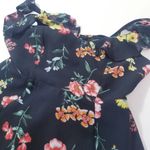 Forever 21  Multicolored Floral Print Ruffle Dress Photo 8