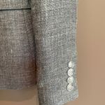 Reiss Turlington Linen Tailored Jacket Grey Size 4 Photo 7