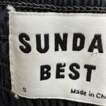 Aritzia TNA Smocked Puff Sleeve Cottagecore Crop Top Black Photo 5