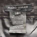 Mario Serrani  | Black Jacquard Midi Pleated Skirt Sz 4 Photo 3