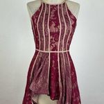 The Jetset Diaries The Jersey Dairies Maroon Lace Dress Small Photo 0