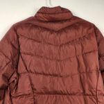 Eddie Bauer  Chevron Down Jacket EB650 Women's Large Brown/Burgundy Photo 4
