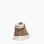 Madewell Leopard Print High-Top Sneakers size 6.5 Photo 4