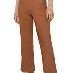 Vince  Kick Flare Crop Pant Toffee Brown Pants Size 10 Photo 0