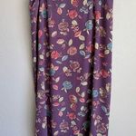 Pendleton NWT Purple Ditzy Floral Midi Skirt Womens 16W Romantic Flowy Photo 0