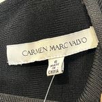 Carmen Marc Valvo  Colorblock Fit & Flare Dress White Polka Dot Skirt Women 6 NWT Photo 5