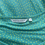 Marimekko Kissi Sleeveless Polka Dot Tank Dress Turquoise Size US Small Green Photo 9