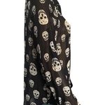 Fun & Flirt Sheer Skull Print Buttoned Blouse Photo 1