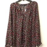 Gibson  Womens Multicolor Mila Ditsy Floral Blouson Sleeve Blouse Photo 1