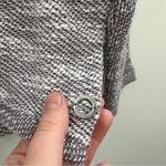 Calvin Klein Purple & Gray Crossover Knit Cowl Neck Pullover Sweater Size S Photo 3