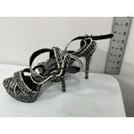 Jessica Simpson Womans  Blairee Strappy Platform Sandals 6 B Polka Dot Stiletto Photo 3