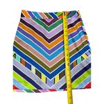Milly  Multicolor Chevron Stripe Mini Skirt – Size 0 Photo 3