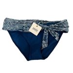 Panache NWT  Marisa Fold Over Swim Bikini Bottom Blue Size L Photo 0