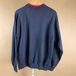 M&C Sportswear Women Large Athletic Sweatshirt Dogs Leave Pawprints Long Sleeve Blue Photo 1