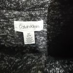 Calvin Klein  vest, marled grey‎ knit zip front cowl neck, pockets, sporty Medium Photo 1