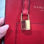 Marc Jacobs NEW! Savvy Red Leather Micro Tote Bag Crossbody Satchel Photo 6