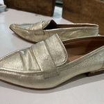 Vince Camuto  Calentha Metallic Gold Loafers Size 6 Leather Photo 2