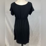 Gap empire waist vneck Grecian style black dress size large Photo 2