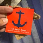 Rare find… NWT Sally Bridge Designs nautical apparel, linen jacket. Tan Photo 4
