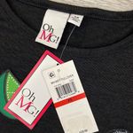 Ohmg NWT Oh MG! Black Long Sleeve Scoop Neck Sweater with Sequins, Gems & Embroidery Photo 6