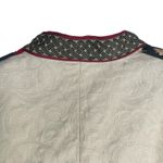 Norm Thompson Women's Vintage Long Sleeve Cream Mandarin Collar Tang Suit Medium Tan Photo 8