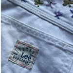 Vintage Lee Dungarees Floral Embroidered Patchwork Shorts Women’s White Waist 30 Photo 7