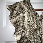Sanctuary Ruffle Cap Sleeve Snake Skin Print Blouse Top Photo 1