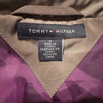 Tommy Hilfiger Vintage | Brown Grey Y2K Water Resistant Rain Coat Size M Medium Photo 3