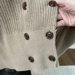 Billie The Label Madeleine Double Breasted Cardigan Sweater Tan M Size M Photo 3