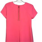 River Island  Modest Pink Coquette Barbiecore Short Sleeve Shift Dress SZ 6 Photo 4