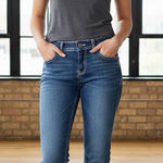 Levi's  515 Bootcut Blue Jeans Womens 12 M Denim Dark Wash Casual Fashion Stretch Photo 0