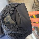 J.Crew cotton navy blue lace accents short skirt garden graduation size 4 Photo 5