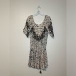 Poupette St Barth Off Shoulder Printed Flowy Beachy Romper Lightweight Sz S White Photo 4