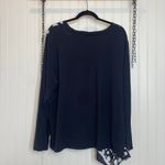 Chico's  & Eddie Bauer Knit Mix Side Tie Top & Gray V-neck Button Shirt Size XXL Photo 4