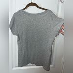 Ambiance Apparel  Gray Scoop Neck Cotton Spandex Short Sleeve Chico Top - Size 1X Photo 6