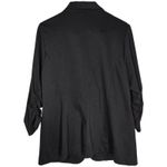 Pure Energy Black Ruched 3/4 Sleeve Blazer Jacket Career Casual Comfort Photo 1