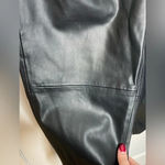 BLANK NYC Vegan Faux Leather Paperbag Waist Pants Straight Leg Black Size 26 Photo 1