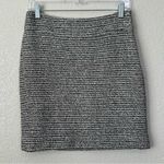 Banana Republic  Black Combo Italian Fabric Textured Mini Skirt, Size 4 Photo 0