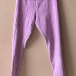 Forever 21 Pinkish Purple Workout Leggings Size L GUC Photo 0