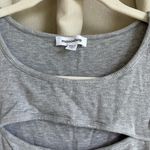 Mittoshop Grey ribbed scrunch cutout tank top Photo 1