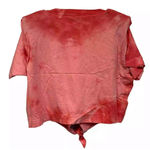 ALLSAINTS  T-Shirt Coni Tie-Dye Hem Shoulder-Pad Cotton T-Shirt Size Large Photo 8