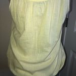 Free People Vintage  Boho Floral Crochet Yellow & Blue Tank Top Size Small Photo 7