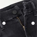 MOTHER HIGH WAISTED LOOKER ANKLE FRAY IN NIGHT HAWK FADED ACID WASHED ALMOST Black Size 24 Photo 8