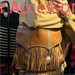 Fringed Tan and Gray Women's Bag Photo 1