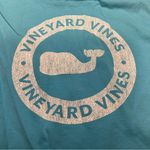 Vineyard Vines  Womens Aqua Blue Sz M Hooded Logo Shirt Pullover Hoodie Photo 7